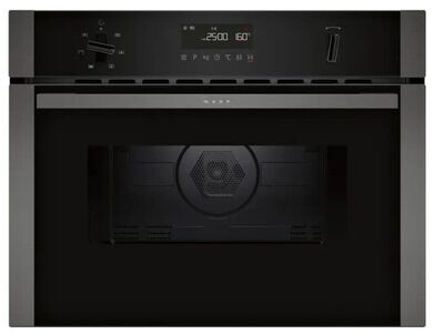 Neff C1AMG84G0B - Built In Microwave Oven - Black with Graphite Trim - N50 (60cm x 45cm)