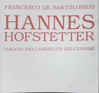 Katalog Hannes Hofstetter  VIAGGIO NELL&#39;AMBIGUITA DELL&#39;ESSERE