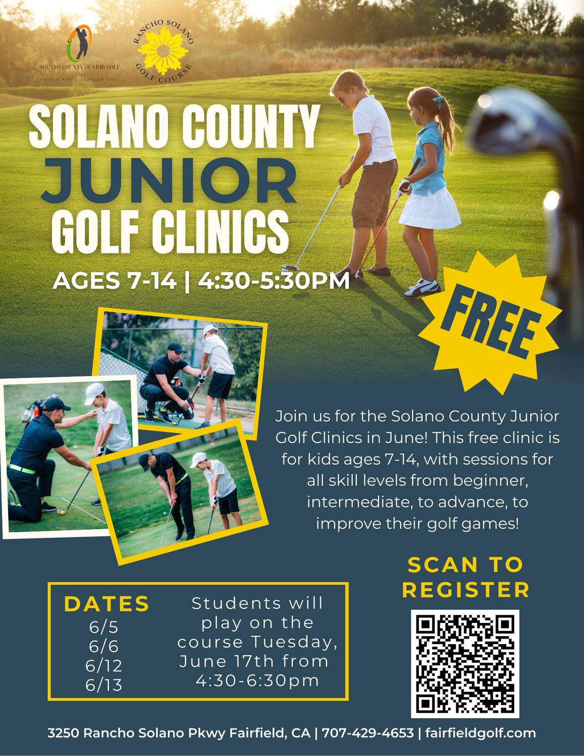 Solano County Junior Golf Clinic