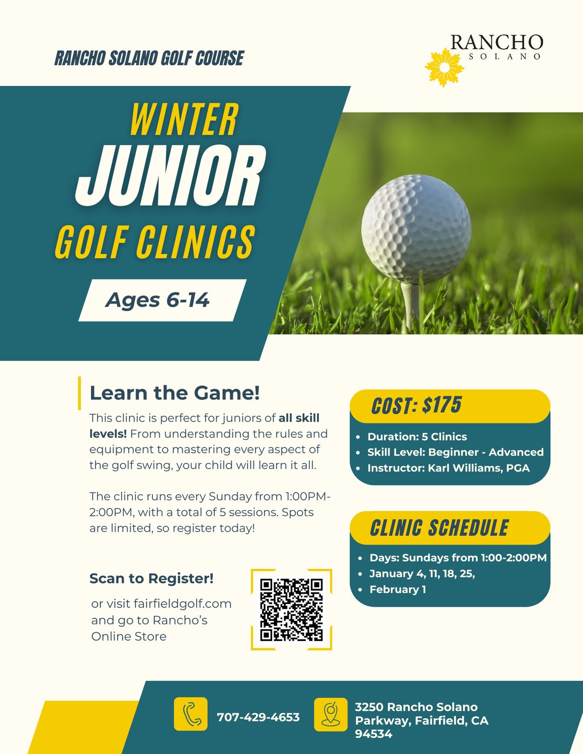 Winter Junior Golf Clinics