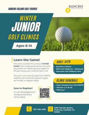 Winter Junior Golf Clinics