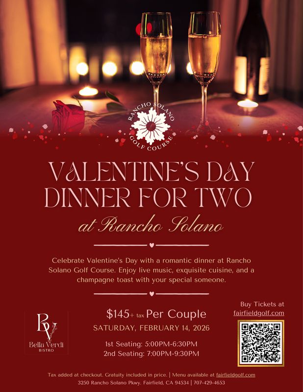 Valentine's Day Dinner for Two at Rancho Solano