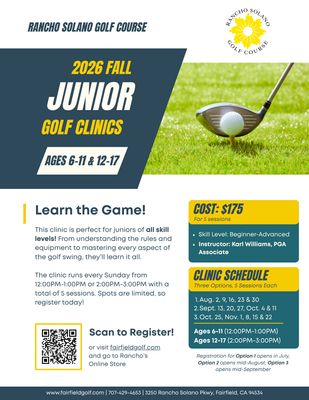 August Junior Golf Clinic