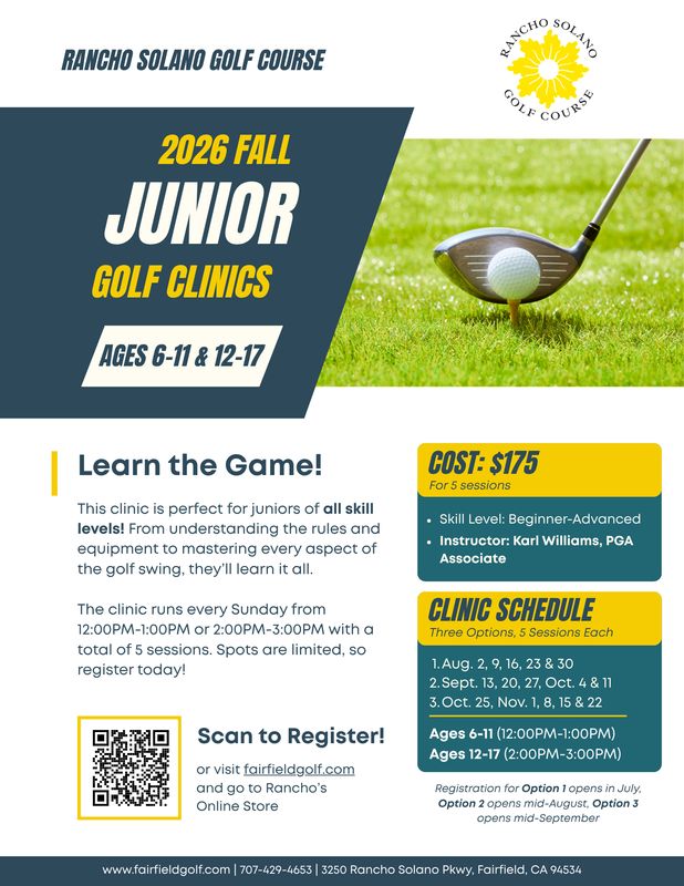 September Junior Golf Clinic