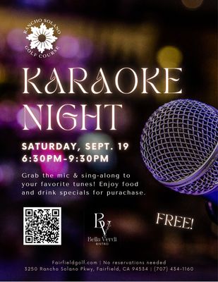 Karaoke Night at Bella Verdi Bistro RSVP