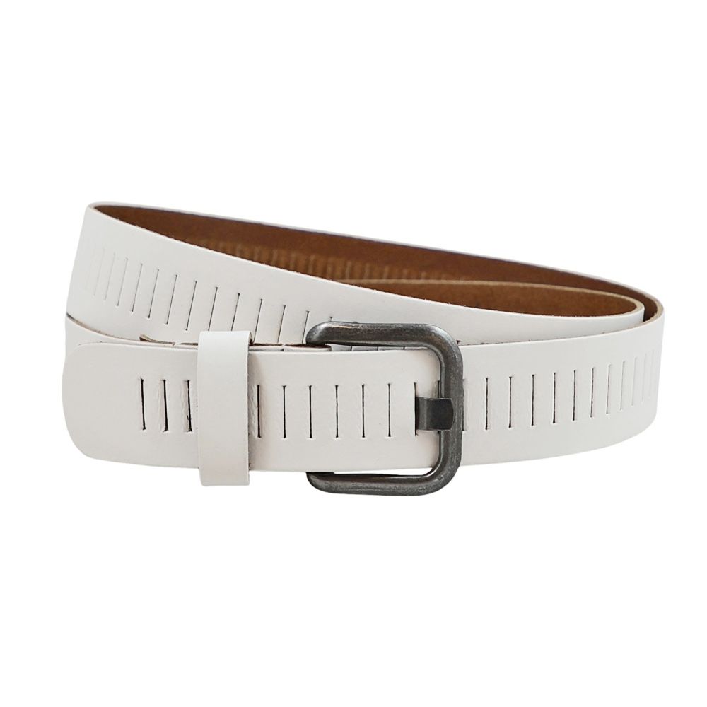 Perfo Belt Sale - White