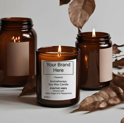 Aromatherapy Soy Wax Jar Candles 200g