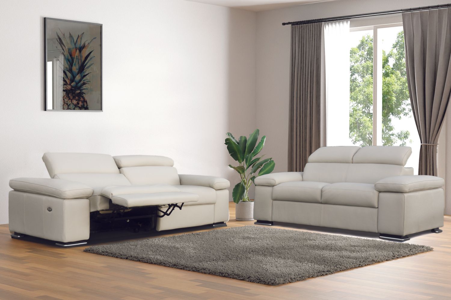 DIVANI PLUTONE 3 POSTI RCL+ 2 POSTI FISSO