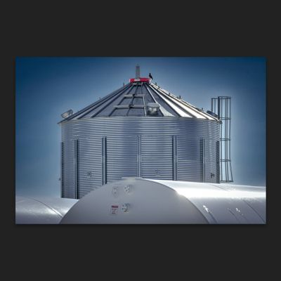 Lucid Times Silver monoliths of Albertan farming operations