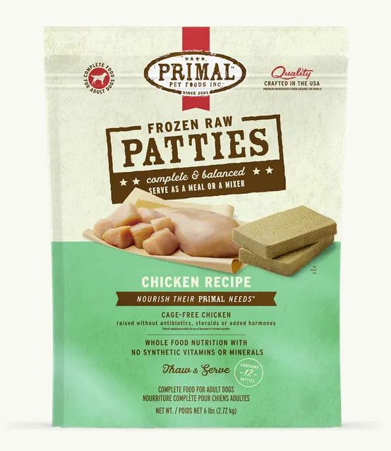 Primal Frzn Chkn Patty 6#