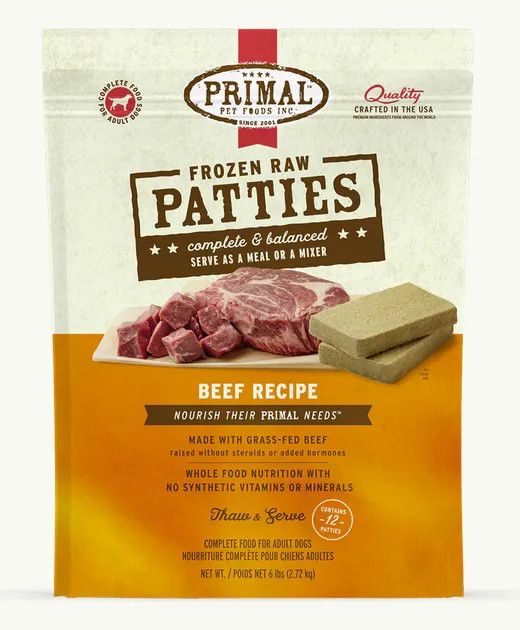 Primal Frzn Beef Patty 6#