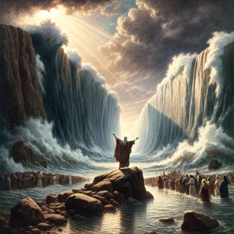 "Moses Parts the Red Sea"
