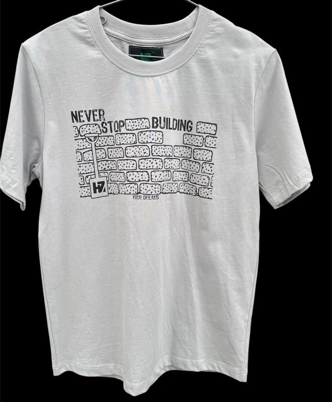 H7 Never Stop Building Tshirt (Light-Grey)
