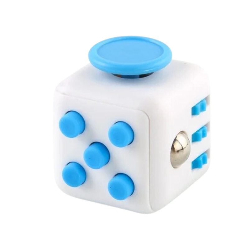 White &amp; Blue Fidget Cube