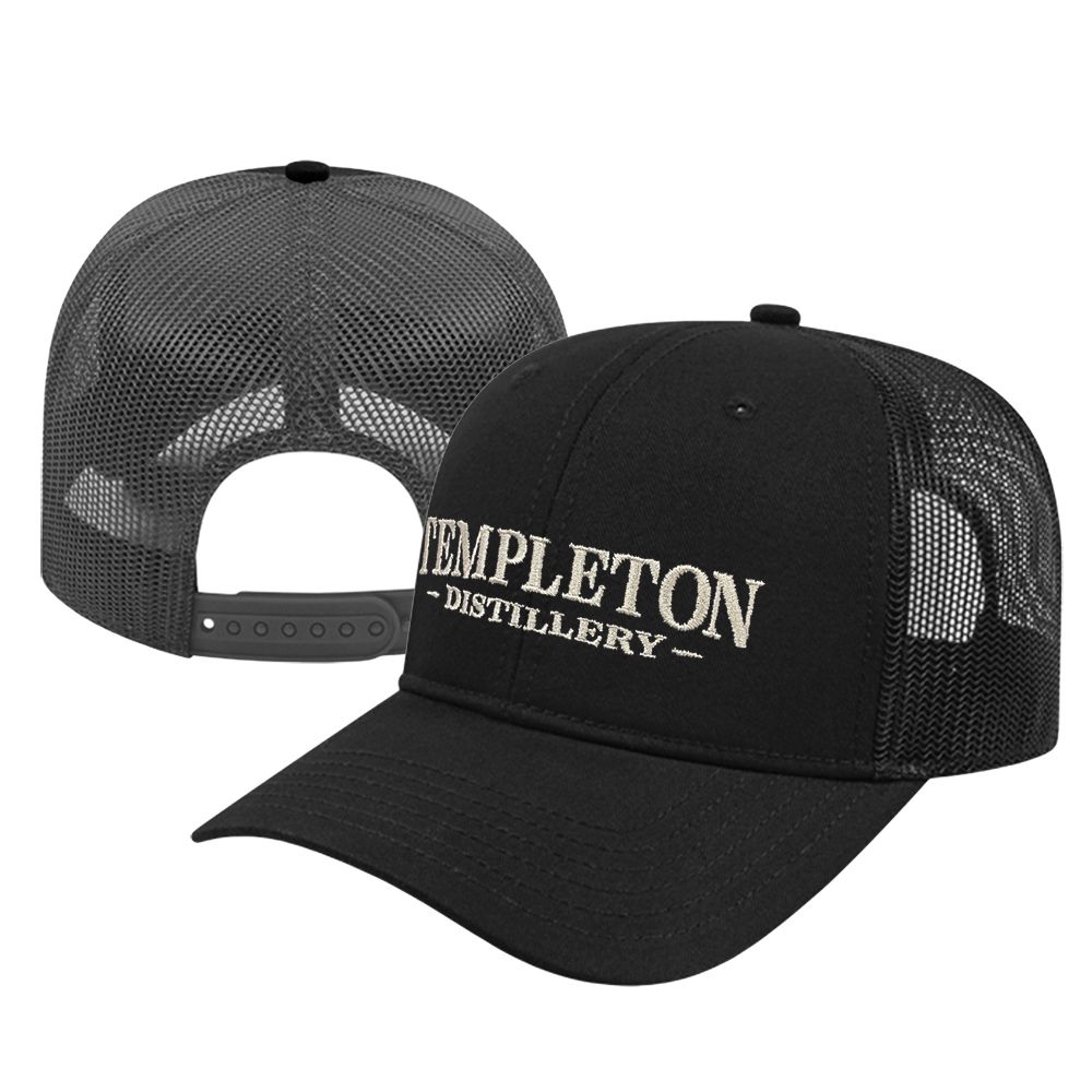 Trucker Hat with Mesh Back, Color: Black