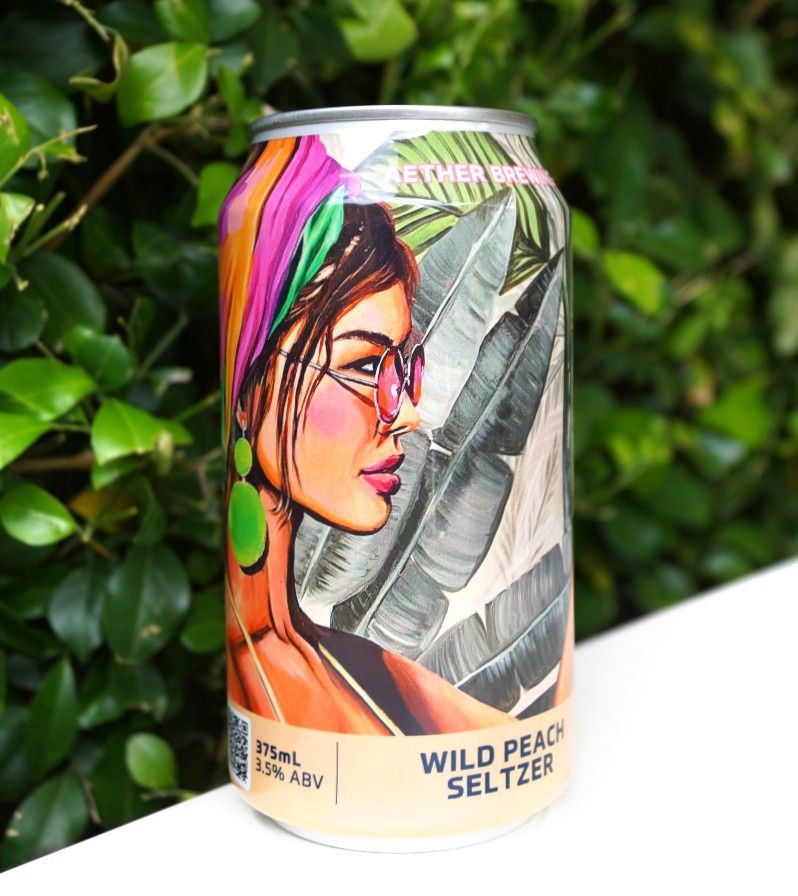 Aether Wild Peach Seltzer
