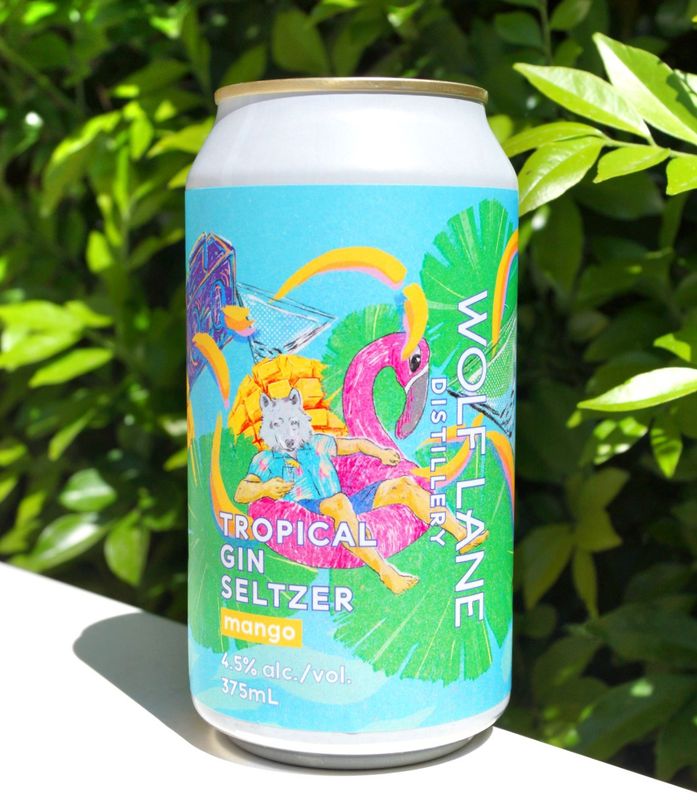 Wolf Lane Distillery Mango Tropical Gin Seltzer