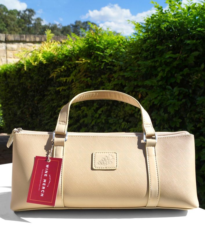 Gold Insulated Wine Handbag