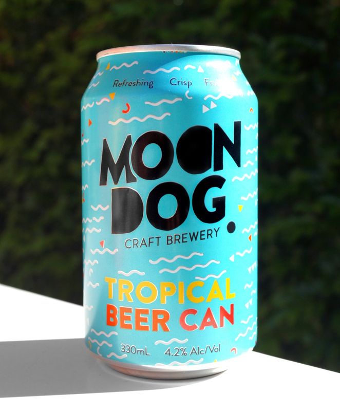 Moon Dog Tropical Beer Can