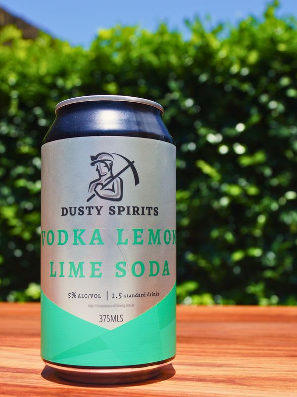 Dusty Miner Vodka Lemon Lime Soda