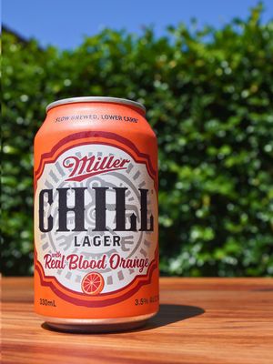 Miller Chill Lager with Blood Orange