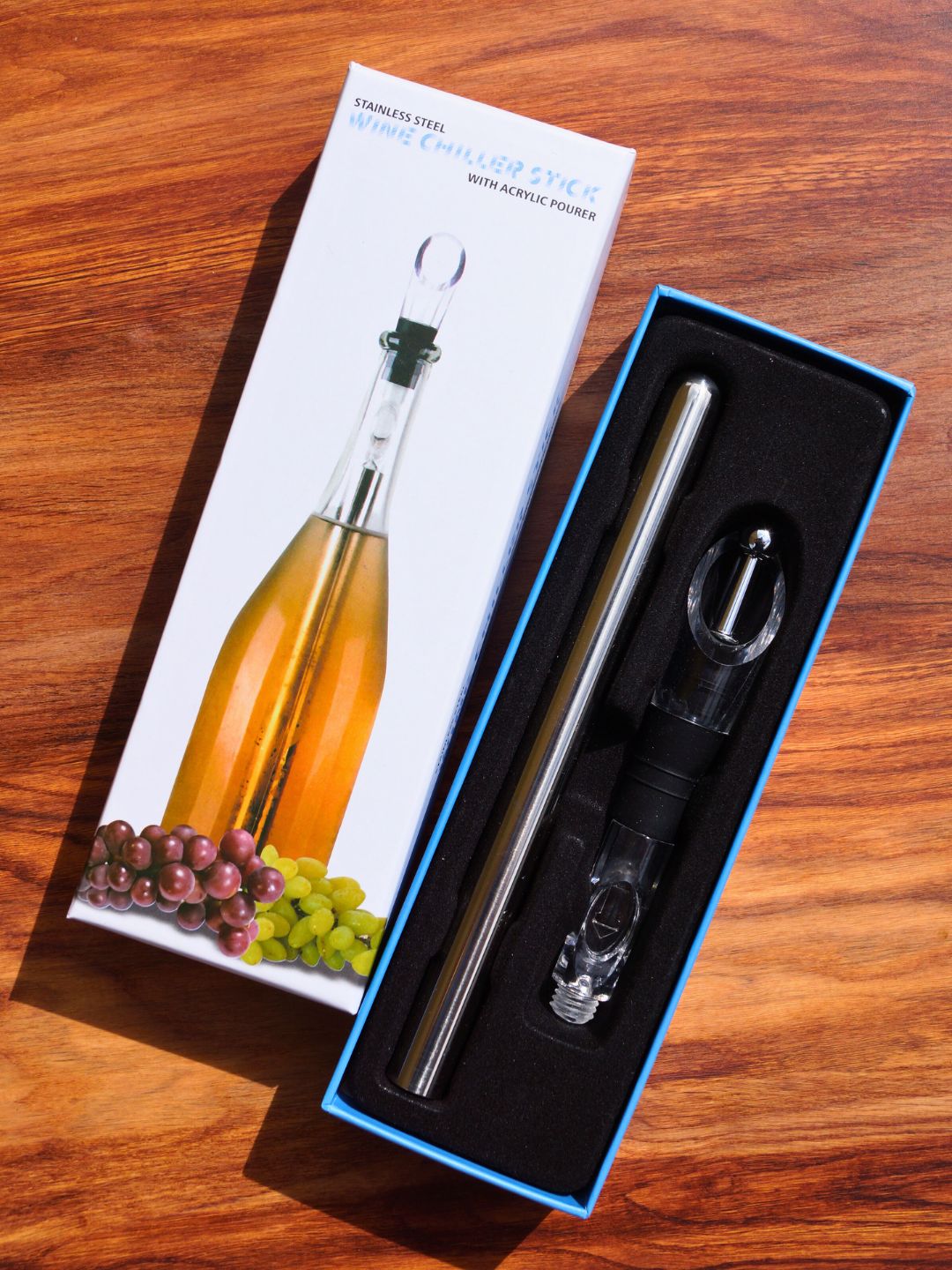 Wine Chiller Stick with Acrylic Pourer