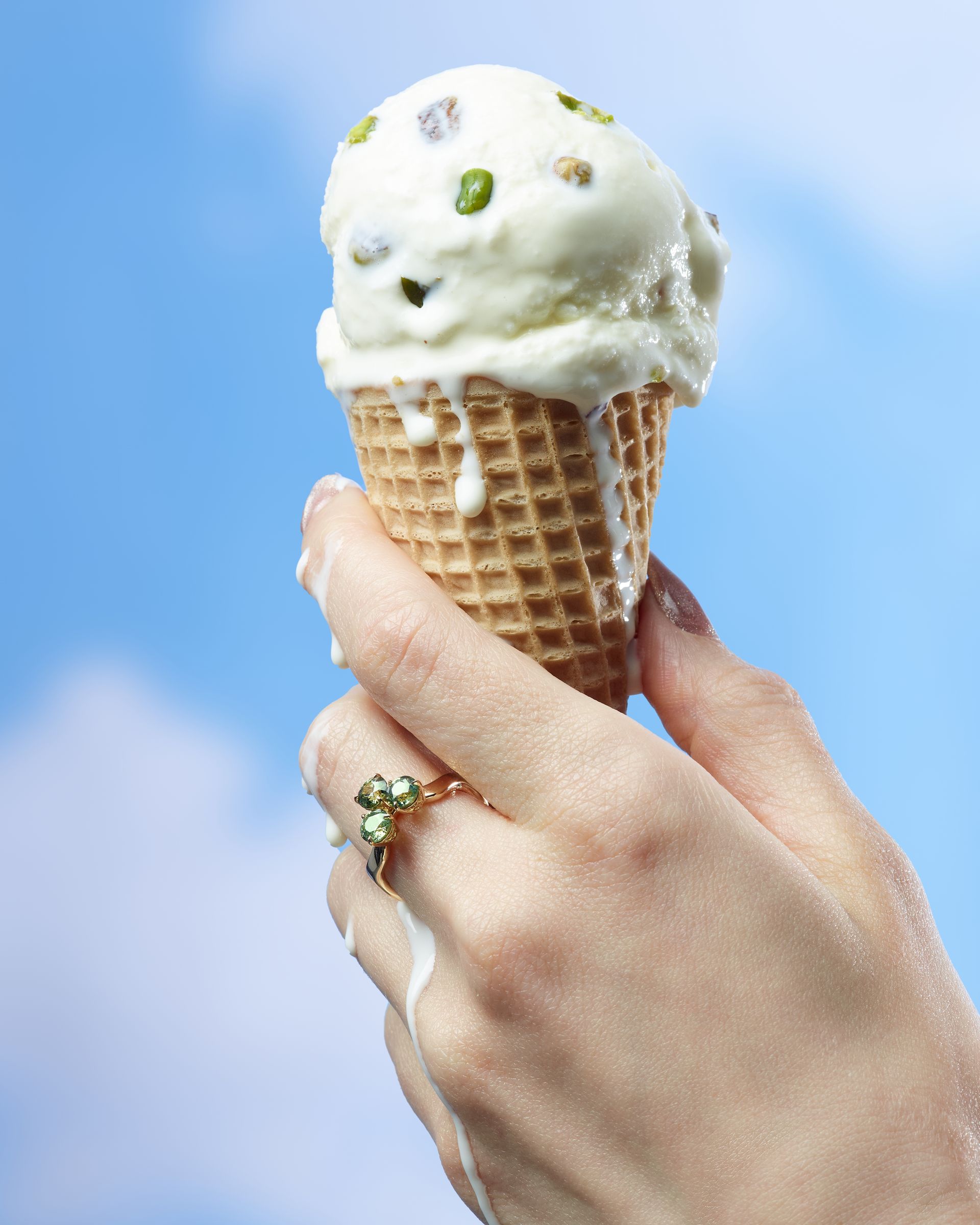 Pistachio Ice Cream Ring