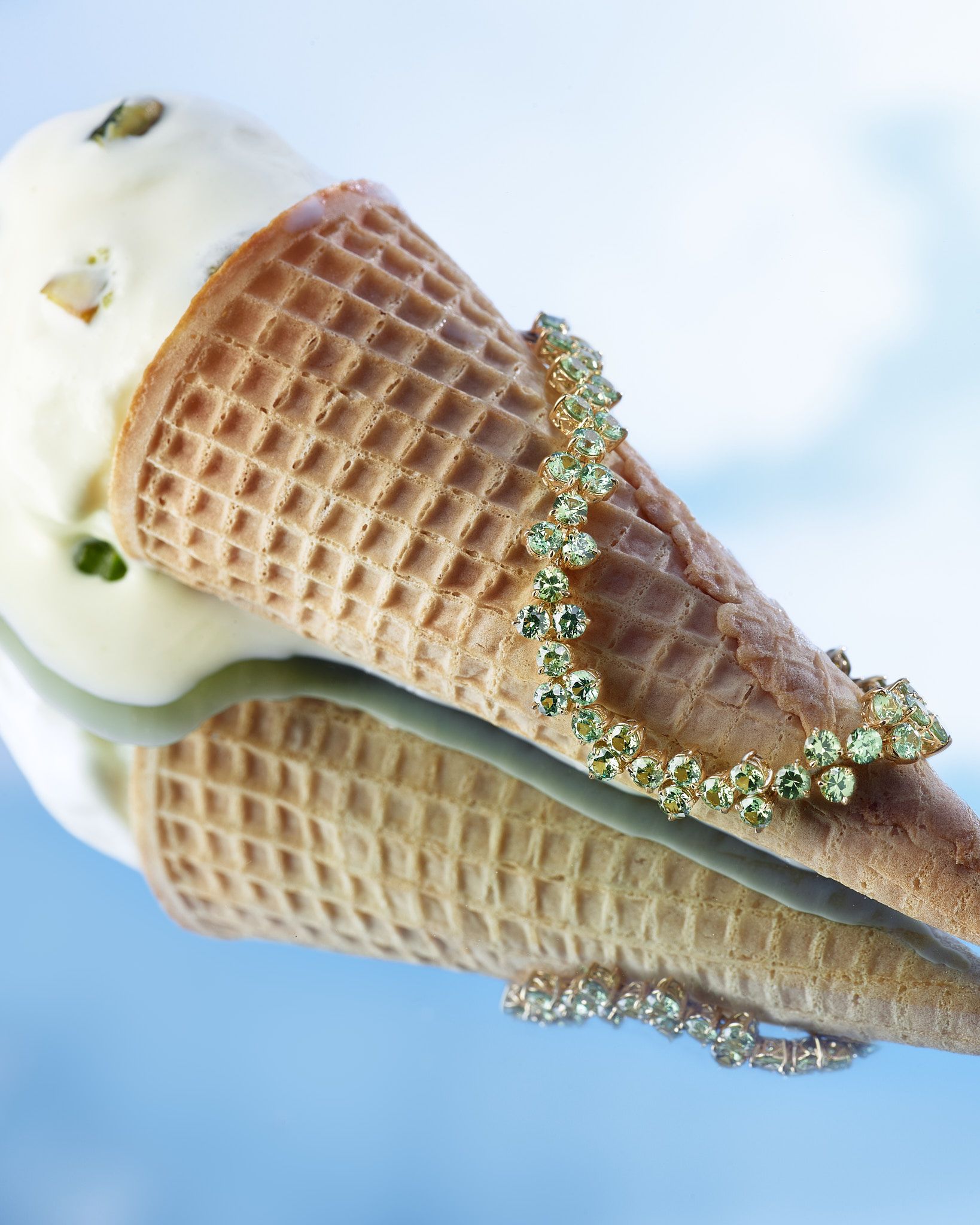 Pistachio Ice Cream Tennis Bracelet