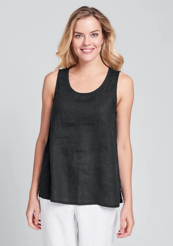 Flax Fundamental Tank, Color: Black, Size: S