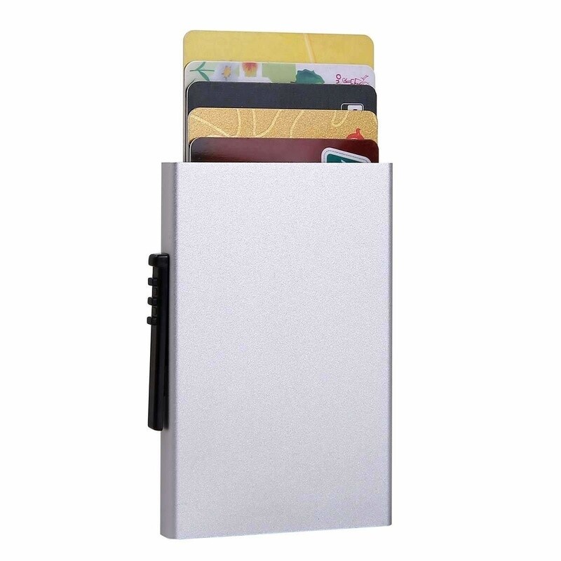 Auto RFID Credit Card Wallet