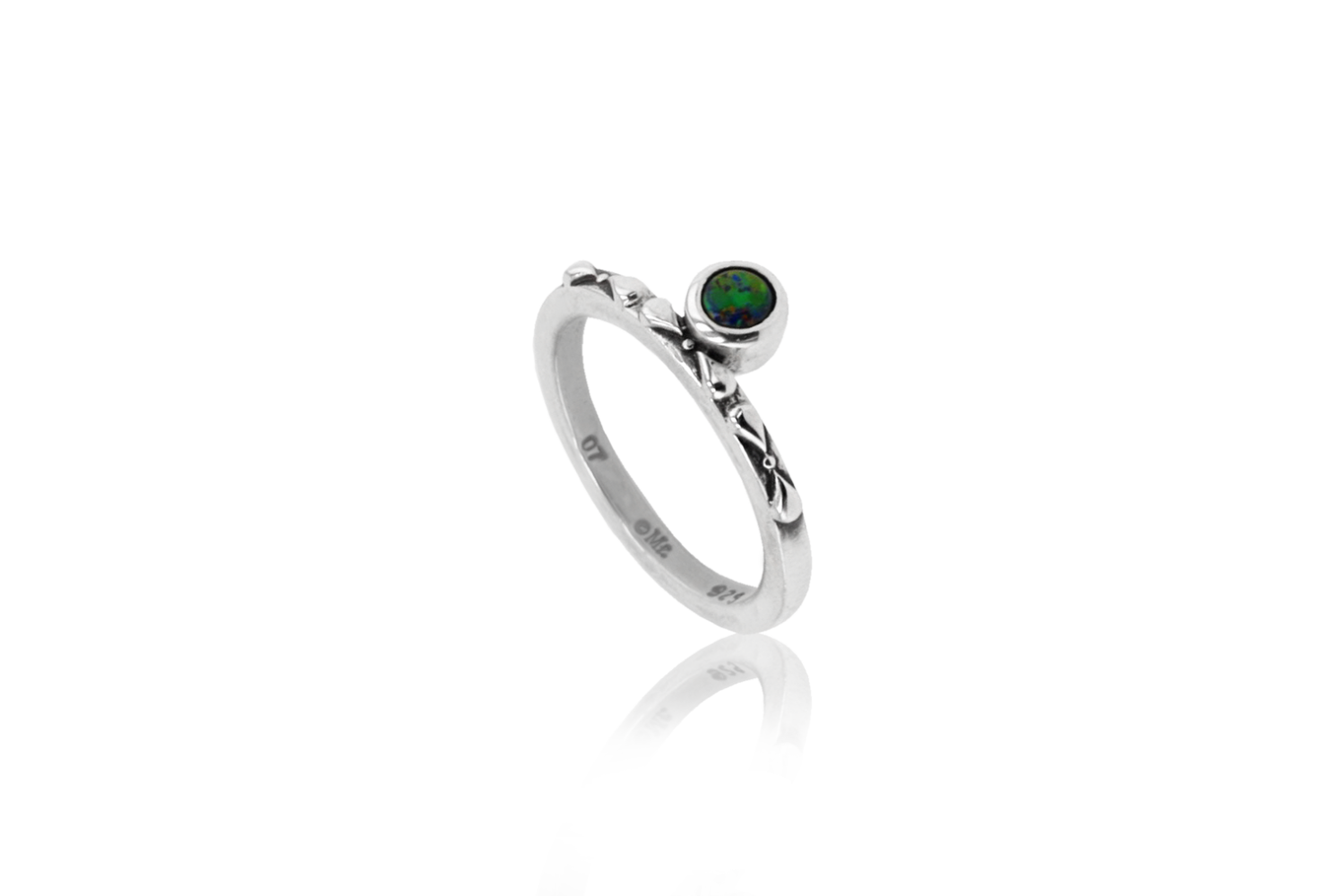 Horizon Black Opal Ring