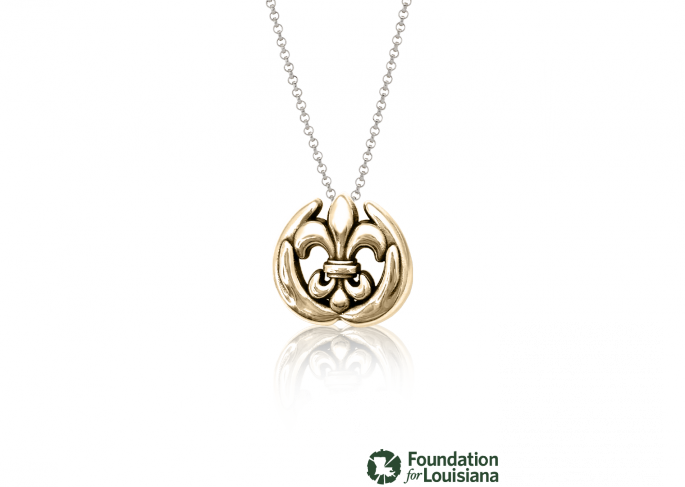 Louisiana Strong Pendant Bronze