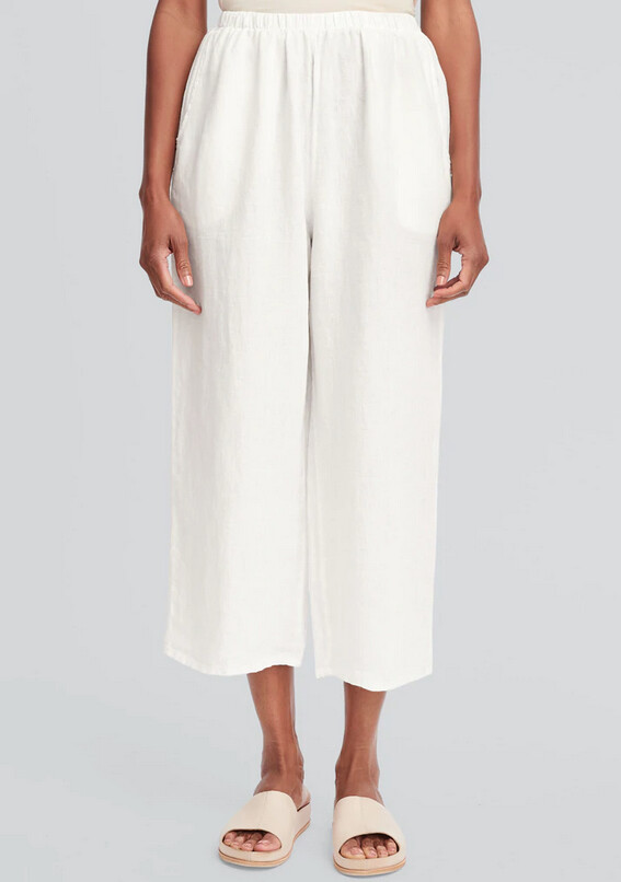  Flood Pants, Color: White, Size: P