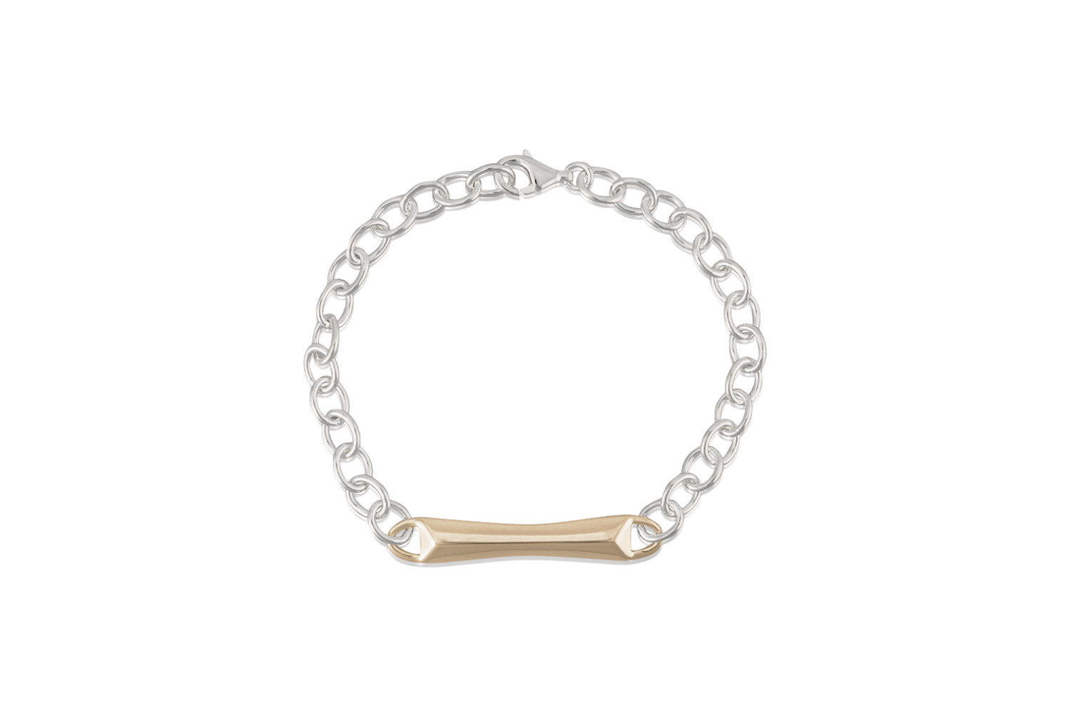 Neutral Ground Chain Bracelet, Item: Bronze 7.5&quot;