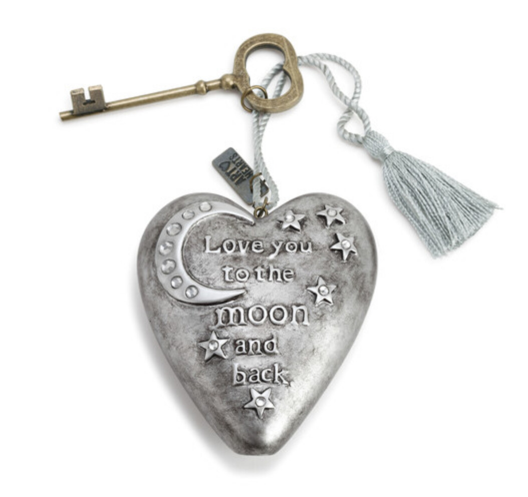 Love you to the Moon Art Heart