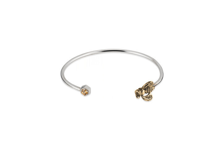 Honeybee Wire Bracelet Bronze 6"