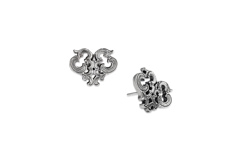 Renaissance Heart Earrings