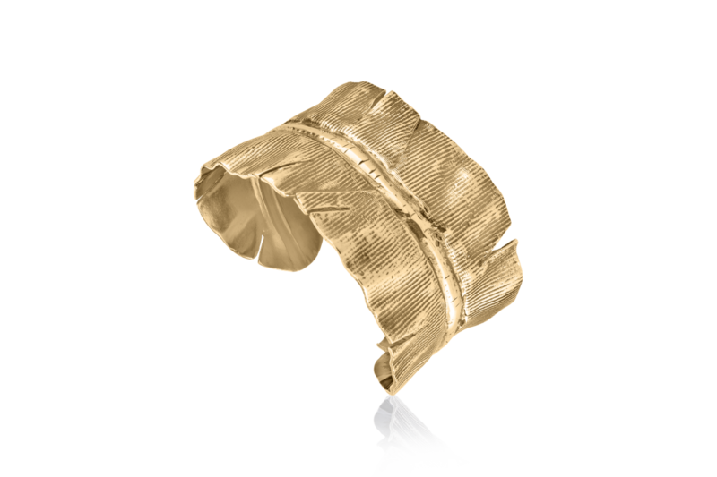 Banana Leaf Cuff Bronze