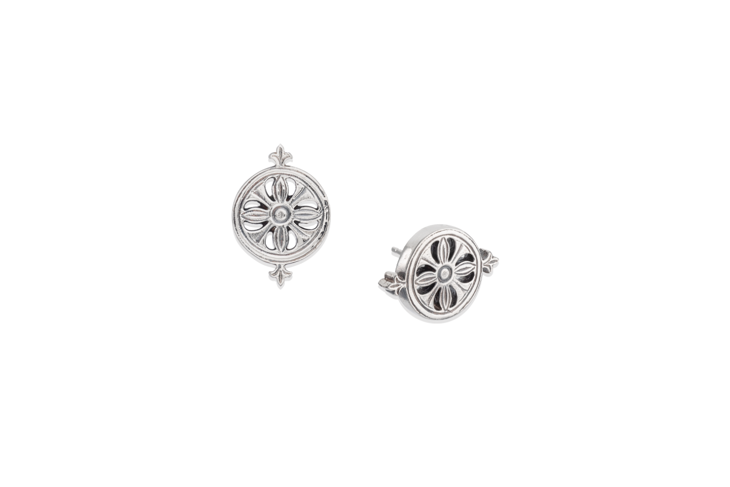 Rosette Sterling Studs