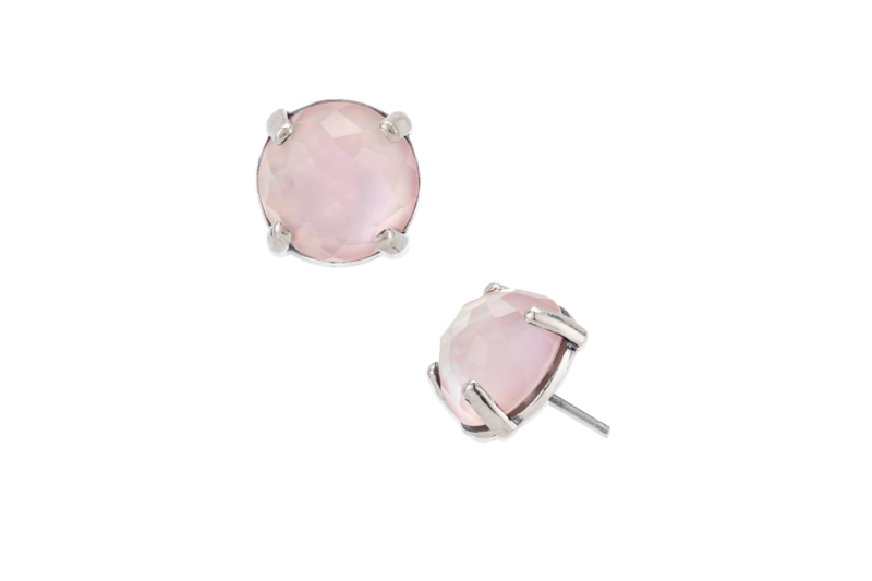 Rosette Doublet Pink MOP Studs