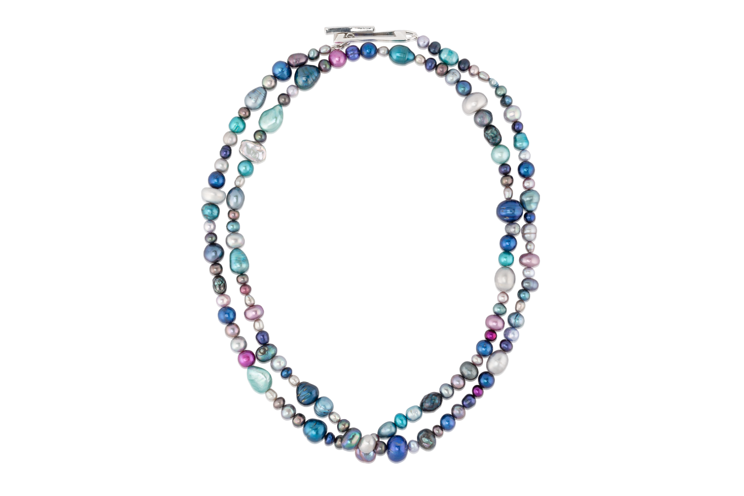 Cool Mixed Pearl Toggle Necklace