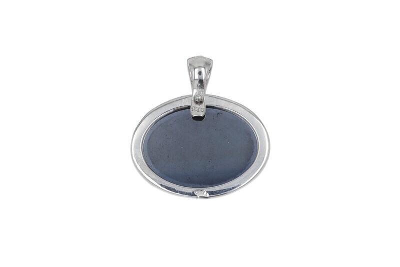 Hematite Pearl Enhancer Pendant