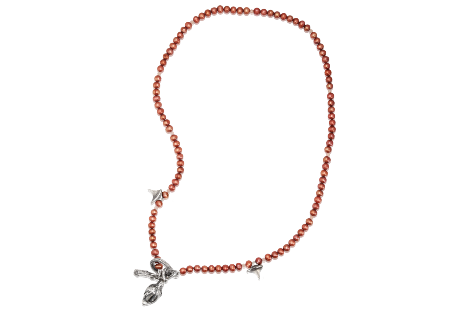 Rose &amp; Thorns Copper FWP Necklace