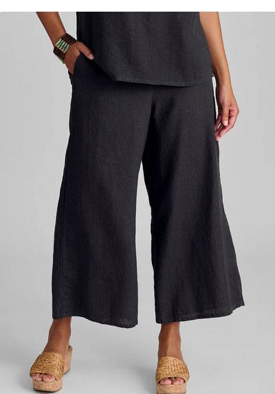 Flax Linen Sociable Flood, Color: Nine Iron, Size: S