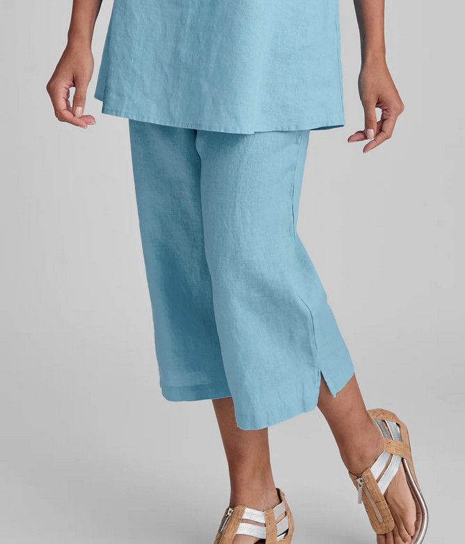 Flax Push Outs, Color: Capri Blue, Size: P