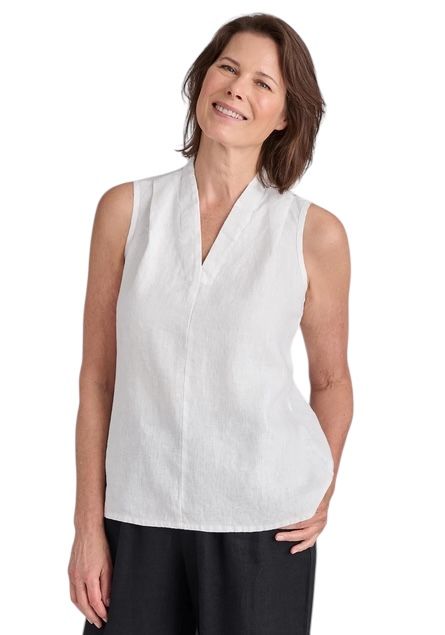 Flax RSVP Tank, Color: White, Size: P