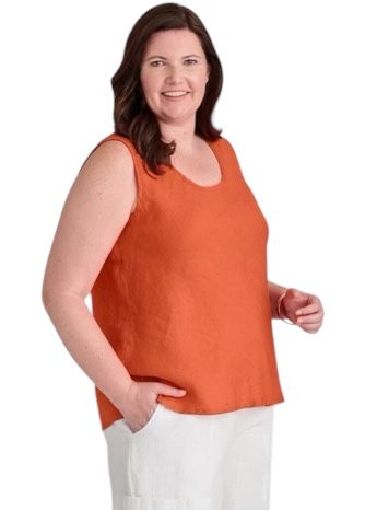 Flax Jasmine Tank, Color: Koi, Size: S