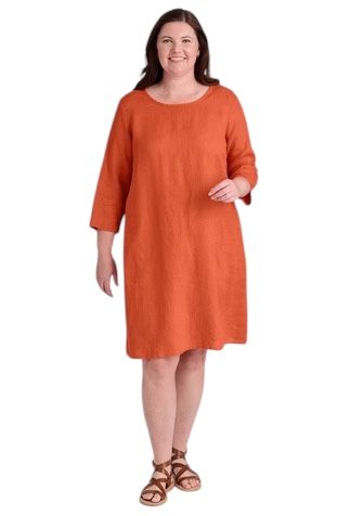 Flax Happy Gathers Dress, Color: Koi, Size: S