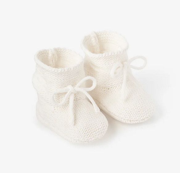 White Garter Booties