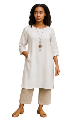 Flax Happy Gathers Dress 2 Colors